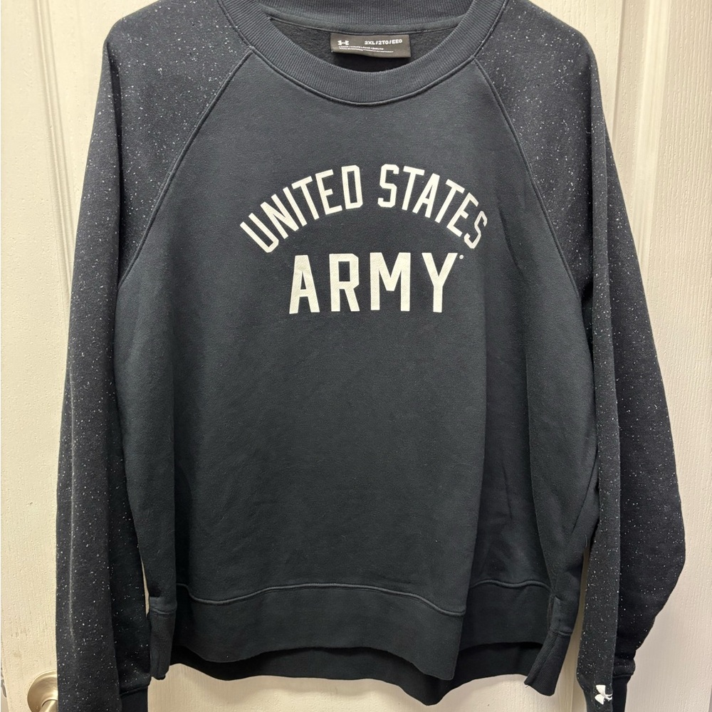Under Armour Women's Black US Army Sweatshirt Size 2X or XXL